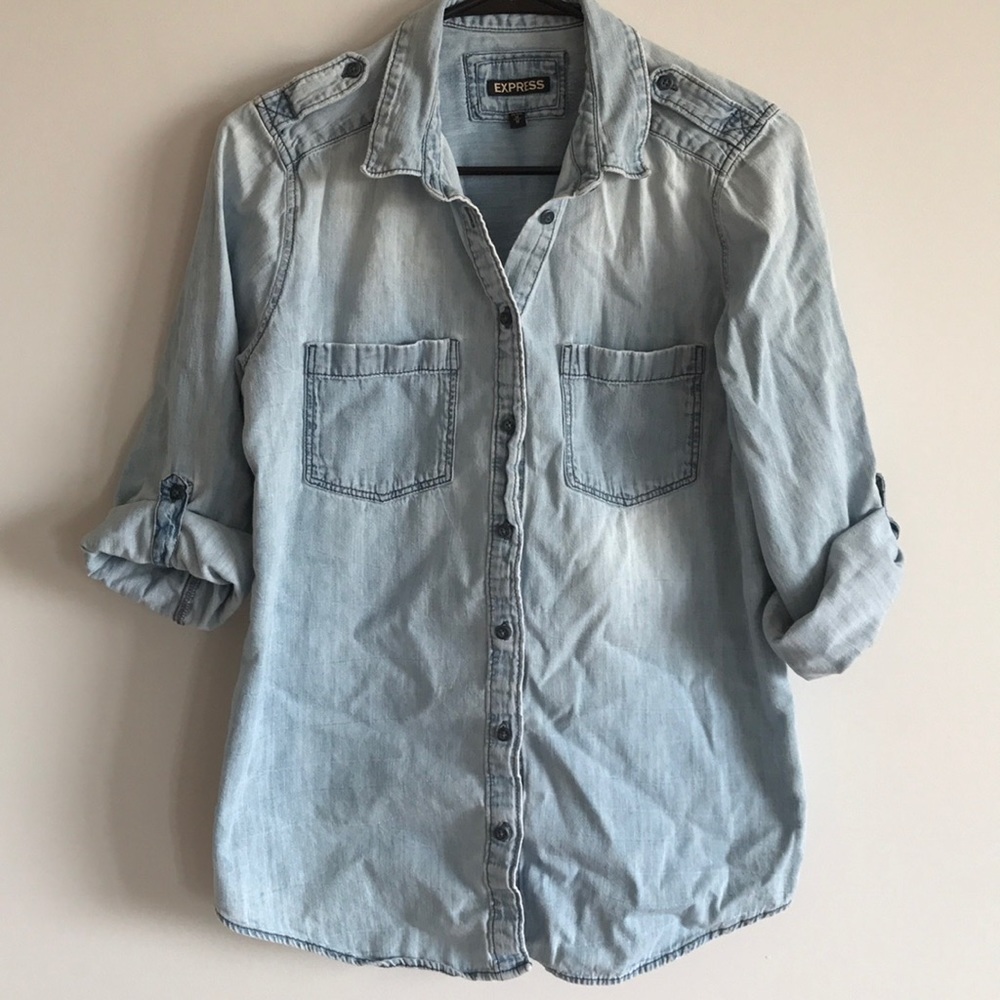 Express denim button up - Picture 6 of 8